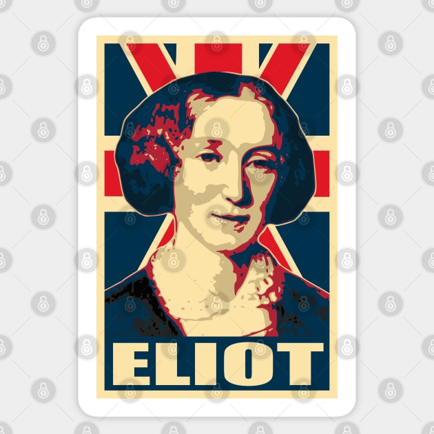 George Eliot Britain Sticker by Nerd_art